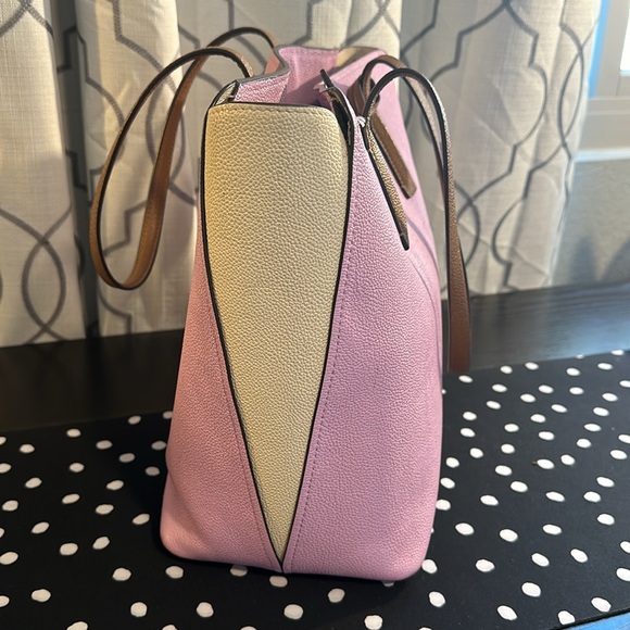 Kate Spade Margaux Tote Bag two tone pink beige valentines - Picture 9 of 12